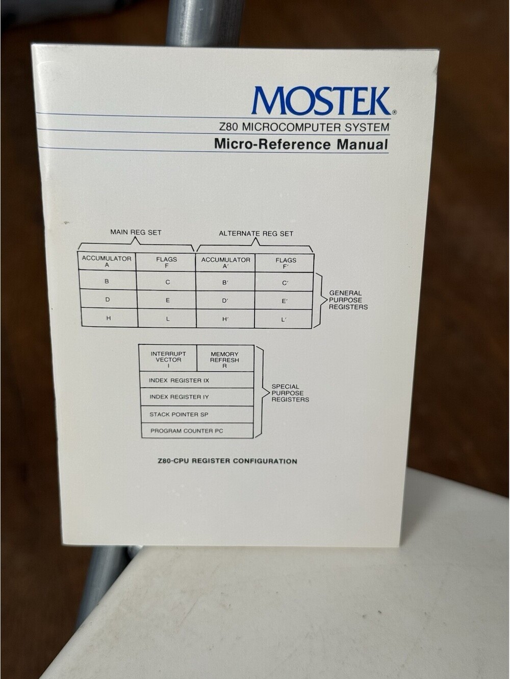 Vintage 1977 MOSTEK Z80 Microcomputer Devices Technical Manual MK3880 CPU